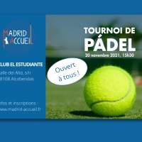 Tournoi de Pádel amical - Samedi 20 novembre 2021 15:30-18:00