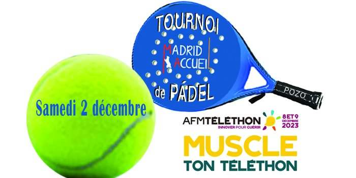 Tournoi de Padel Caritatif TÉLÉTHON 